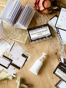 50pcs Mixed Pattern Labels Stickers Back To School