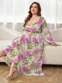Reflora Elegant Beige Wedding Guest Party Dress For Women,Autumn Holiday Long Evening Dresses,Luxury Formal Graduation Ceremony Outfits,Spring Casual Wear - Purple - View 9