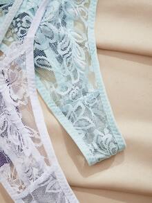 SHEIN 5pcs Sexy Lace Women's G-String, Breathable And Comfortable Underwear, Lingerie - Multicolor - View 3