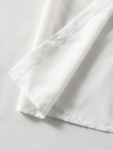 2 pièces/Set Chemise et pantalon bleu clair minimaliste décontracté pour garçons. Tenue de gentleman, convient pour le port quotidien, les occasions formelles et les rassemblements - Noir - Voir 6