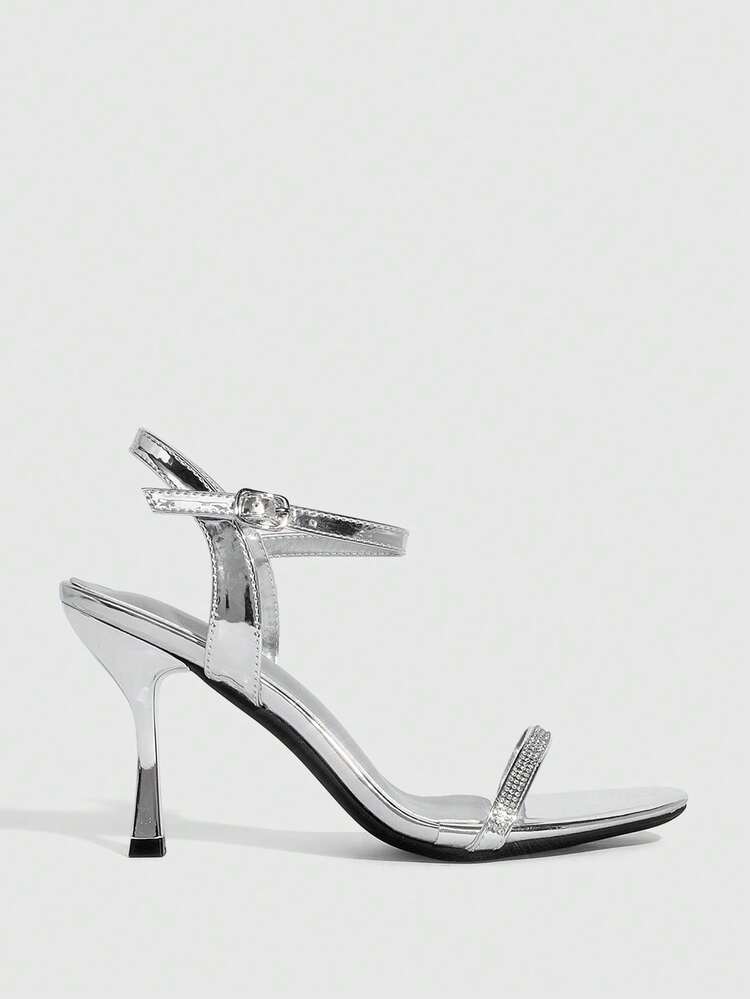 CUCCOO SZL Women's Pointed Toe Buckle Design Fashionable Elegant High Heel Sandals Prom Heels