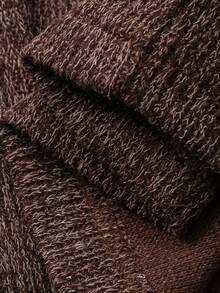 DAZY 女士纯色圆领宽松休闲百搭T恤 - 棕色 - 查看 6