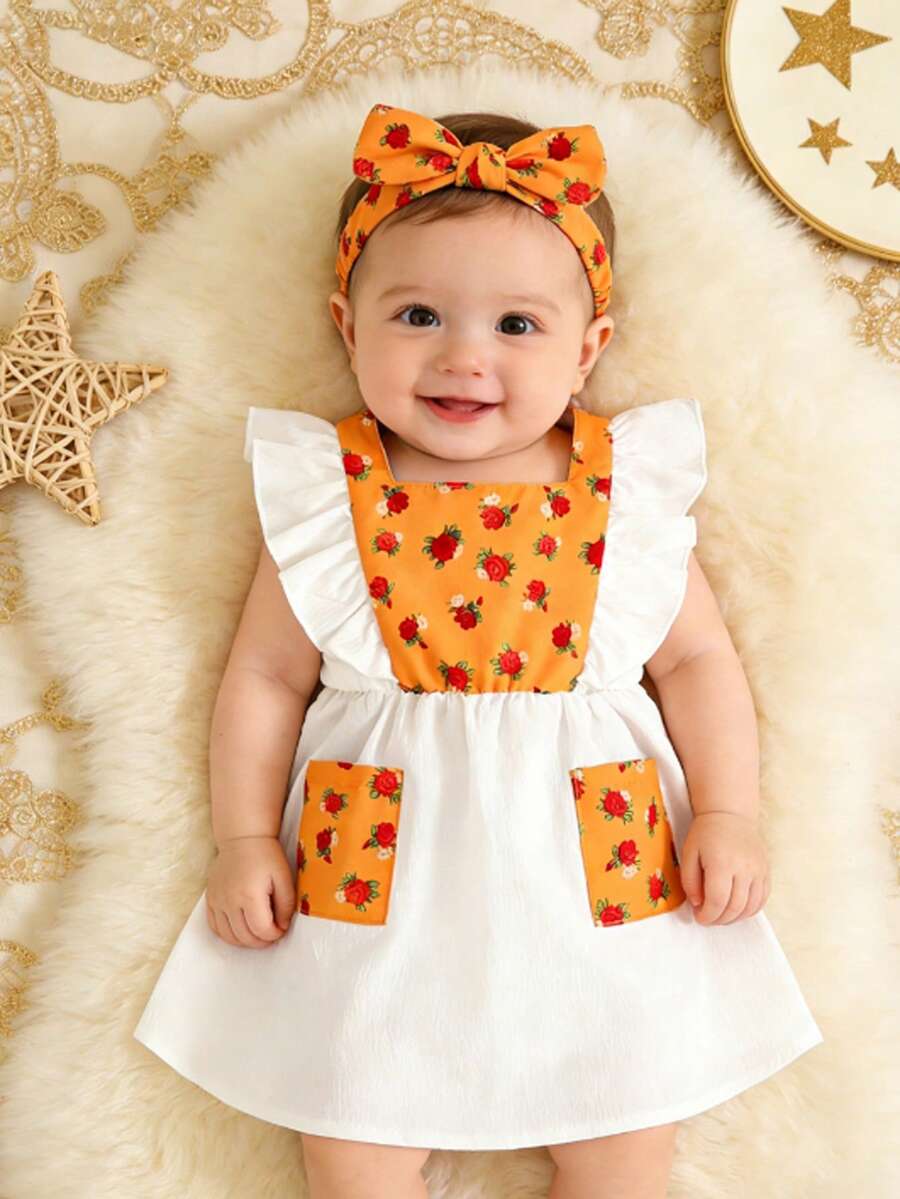 Sparklyn Áo sơ mi thêu kiểu Pháp cổ điển truyền thống Trung Đông cho bé gái, thiết kế mới, váy tay lửng - trắng - Xem 1