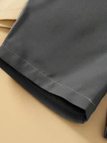 男童休闲纯色短裤三件套，夏季 - 彩色 - 查看 3