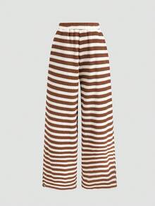 SHEIN 少女休闲简约舒适侧褶背心短裤套装 - 彩色 - 查看 5