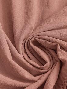 Vestido casual de vacaciones de unicolor talla - Rosa vieja - Ver 8