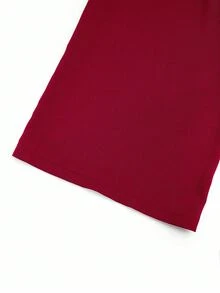 Sweetra Quần tây nữ cỡ lớn thiết kế 2 trong 1 với khóa kim loại trang trí, giúp thon gọn, thanh lịch, đa năng, phù hợp cho cả công sở và thường ngày, ống quần thẳng, thích hợp cho mùa thu/đông. - Đỏ - Xem 6