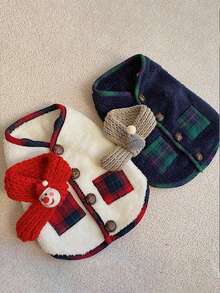 PETSIN 宠物服装、圣诞节、秋冬季、双腿背心、犬猫服装、宠物猫服装、狗狗用品和服装 - 彩色 - 查看 4