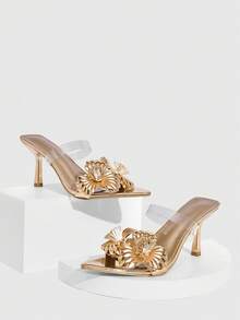 CUCCOO SZL Women Heeled Sandals - Rose Gold - View 7