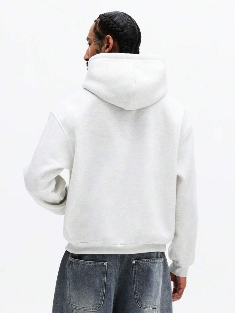 Boxy Hoodie With Attached Tie