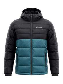 Columbia Buck Butte II Insulated Men's Hooded Jacket Everblue Shark - Multicolor - View 1