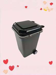 Zazumi Desk Mini Trash Can Pen Holder Multifunctional Creative Desktop Organizer For Office Stationery Storage Pencil Pen Container Small Garbage Bin For Home Study Workspace Tabletop Supplies Space Saving Tidying Tool - Multicolor - View 9