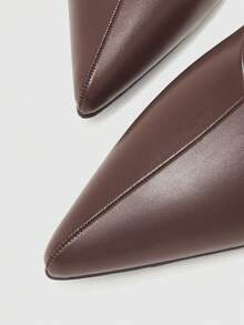 CUCCOO BIZCHIC 25cm Spring/Summer New Pointed Toe Brown Slip-On Fashion High Heel Pumps, Casual Style Valentine's Day - Brown - View 9