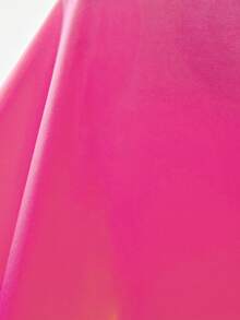 SHEIN Robe à manches longues col rond ample pour préadolescentes avec accessoires - Rose vif - Voir 9