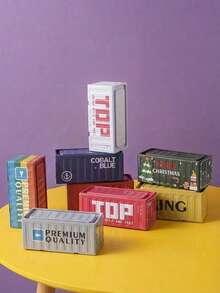 Joivida 适用于客厅、卧室和办公室的收纳盒；创意装饰收纳盒 - 彩色 - 查看 2