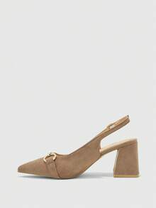 CUCCOO BIZCHIC Women's Burgundy Thick Heel Pumps, Classic Minimalistic Design, Suitable For Commuting, Dating, Party, Holiday, Wedding For Christmas Valentine's Day Spring Shoes - sand camel - View 10