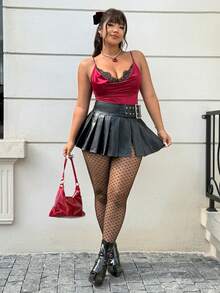 GalTyme Quần legging lưới họa tiết trái tim dành cho nữ cỡ lớn, thời trang và đa năng. - màu đen - Xem 4