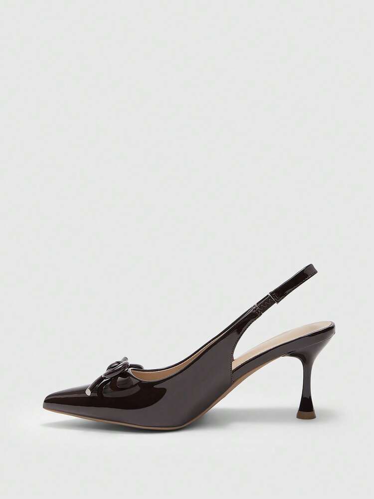 CUCCOO BIZCHIC 2026 Nowe modne damskie eleganckie szpilki ze szpiczastym noskiem i kokardką, eleganckie buty na imprezę