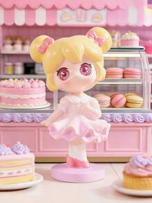 POKOJA LAND 盲盒收藏手办礼品，可爱装饰，粉彩可爱动漫女孩角色盲盒，ABS收藏手办套装（6个常规款+1个隐藏款），桌面装饰摆件，送给朋友、家人和动漫爱好者的完美生日圣诞礼物 - 潮玩盲盒 - 查看 6