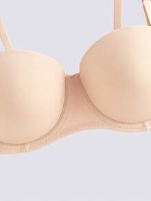 Loungeista Bộ 3 áo ngực màu trơn, nâng đỡ và tạo dáng thoải mái, có gọng, dây đeo có thể tháo rời, đa năng, phù hợp cho hẹn hò, du lịch, mặc hàng ngày, đám cưới, các dịp trang trọng, váy hở vai [Phù hợp với cỡ cúp B trở lên] - Nhiều màu - Xem 3