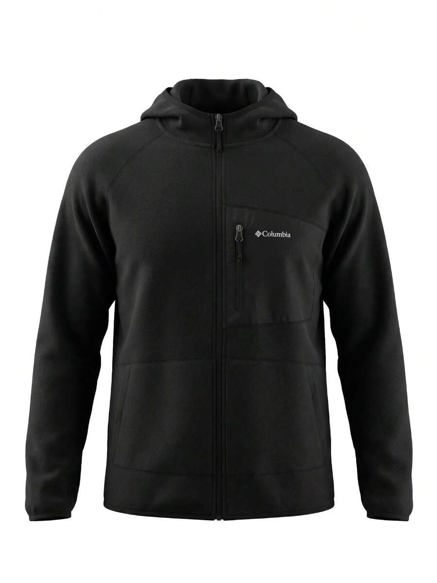 Columbia Men's Full Zip Hooded Jacket Black - Black - View 1