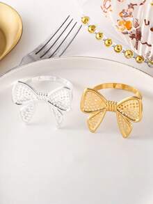 Zazumi 6 Peças Porta-Guardanapo, Decoração de Mesa de Alto Padrão para Restaurante, Hotel, Aniversário, Casamento, Fazenda, Dia dos Namorados, Buffet, Festa, Decoração de Mesa de Cozinha Doméstica - Multicolorido - Visão 3