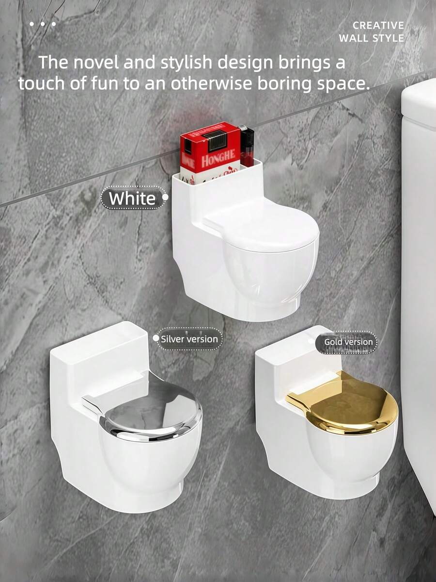 Odor Proof Ashtray With Lid - Stainless Steel Smokeless Ash Tray For Home, Office, Toilet, Creative & Modern Design - Multicolor - View 1