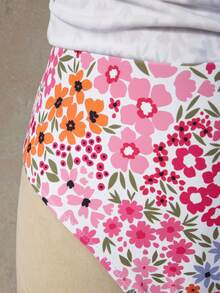 Swim Mod 2022春夏女士沙滩连衣裙，连体泳衣，可调节抽绳，蝴蝶结肩带，吊带抹胸连衣裙，粉色、浅粉色、橙色、浅蓝色，适合夏季度假、海滩、泳池、日常穿着 - 彩色 - 查看 11