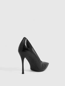 CUCCOO SZL Women's Casual Fashionable Simple Ankle Strap Pointed Toe High Heels, Summer Valentine's Day - Mia black - View 3