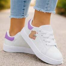 Shoes With Soft Sole And Closure And Loop For Kids, Unicolor, New For Spring - 紫丁香色 - 查看 1