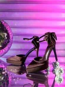 CUCCOO LuxiPop حذاء كعب نسائية - قهوة بني - مشاهدة 8