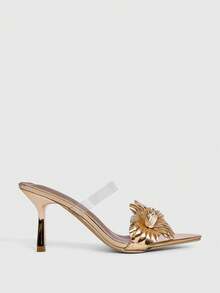 CUCCOO SZL Women Heeled Sandals - Rose Gold - View 2