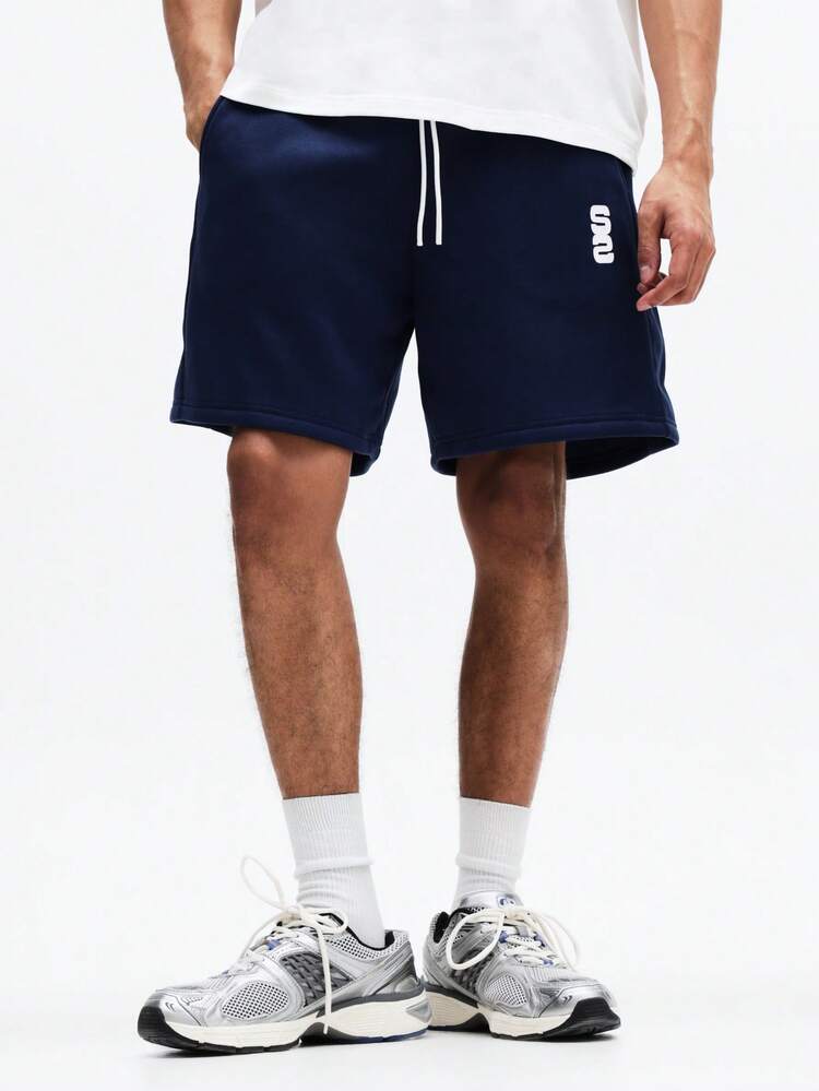 Shorts mit Kordelzug und Logo-Detail