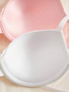 3件套女士简约休闲聚拢文胸套装 - 彩色 - 查看 6