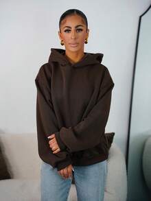 SAYEHFBABY Women Sweatshirts - Chocolate Brown - View 6