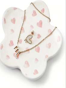 Joivida 1 Stück, elegantes Blumenmuster Schmuckschale - Rosa Grün, Gelb, Rosa, Blau oder Schachbrettmuster - Ohrring, Ring, Halskette Aufbewahrungsschale - Schminktisch, Schreibtisch Dekoration - Geschenk zum Geburtstag/Valentinstag für Frauen - langanhaltend Keramik Dekorationen, Schmuckausstellungsregale, Schlüsselanhänger, handgemalter Schmuck, Halsketten Regale, Mode Displays, Ring Schalen, Schmuckausstellungsschalen - Verschiedenfarbig - Übersicht 13