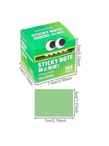 Zazumi Big Mouth Monster Design Pull Tab Sticky Notes Cute Pearl Finish Transarent Stationery Gift For Students Holiday Season Birthday Gift Ideas Must Haves - Multicolor - View 4