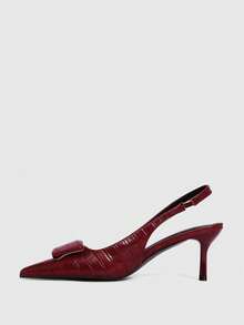 CUCCOO SZL 女士高跟鞋 - 酒紅色 - 查看 9