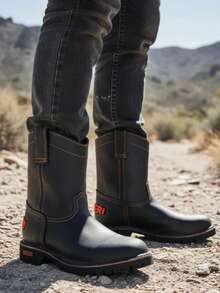 Rogeri Botas Establo Hombre Uso Rudo Trebol Parche Antiderrapante - NEGRA - Ver 8