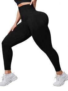 SHEIN Rhythm Era 大码女式时尚运动紧身裤瑜伽裤