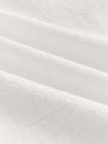 HIMLAND Men's Casual Notch Collar Short Sleeve Shirt And Drawstring Waist Long Pants Set, Spring/Summer/Autumn Multi-Piece Set  Daily Essential Wardrobe Staple Basic Style All-Match Style Go-To Piece Mix-And-Match Item Casual Versatile Style  Daily Essential Wardrobe Staple Basic Style All-Match Style Go-To Piece Mix-And-Match Item Casual Versatile Style  Beach Outfit  Summer Wardrobe Essentials Casual Outfit Ideas Laid-Back Look - White - View 8