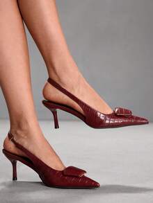 CUCCOO SZL 女士高跟鞋 - 酒紅色 - 查看 1