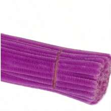 50/200/400 Stück gemischte lila Pfeifenreiniger, faltbare grüne Chenille-Stäbe Pfeifenreiniger, Weihnachts-Bastelutensilien für DIY-Basteleien und Reinigung, Bastelbedarf und Dekoration Chenille-Stiele - gemischtes Lila - Übersicht 13