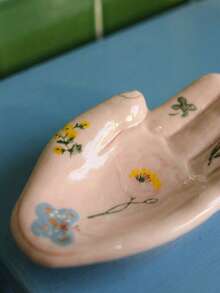 Joivida Keramik-Handteller, Mini-Schmuckschale, Aschenbecher, Geschenk für Frauen, Geschenk für beste Freundin, Boho-Wohndekoration, Hochzeitsgeschenk, einzigartiges Kunstwerk - Verschiedenfarbig - Übersicht 6