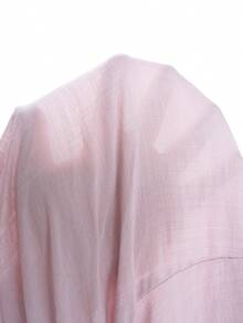 Yasmyna 女士优雅派对流苏串珠装饰喇叭袖阿拉伯风格连衣裙 - 粉色 - 查看 9