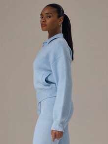 Musera Sport Women Sports Sweaters - Baby Blue - View 3
