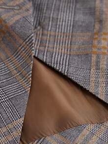 Aveloria Modichic Nouvelle veste blazer élégante et chic à carreaux gris-jaune, ambiance rétro décontractée, convient pour le trajet, les rendez-vous, les sorties du week-end - Multicolore - Voir 7