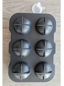 Silicone Ice Cube Tray, Easily Release 15 Square Ice Cubes Per Tray, Reusable, Suitable For Fridge, Chocolate, Baby Food, Juice - spherical ice grid - View 9