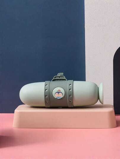 Zazumi 1개 잠수함 모양 여행용 칫솔 홀더, 커플을 위한 귀여운 휴대용 방수 세면도구 케이스, 치약 및 브러시 정리함이 있는 접이식 컵, 독특한 욕실 필수품, 그와 그녀를 위한 크루즈 휴가 선물