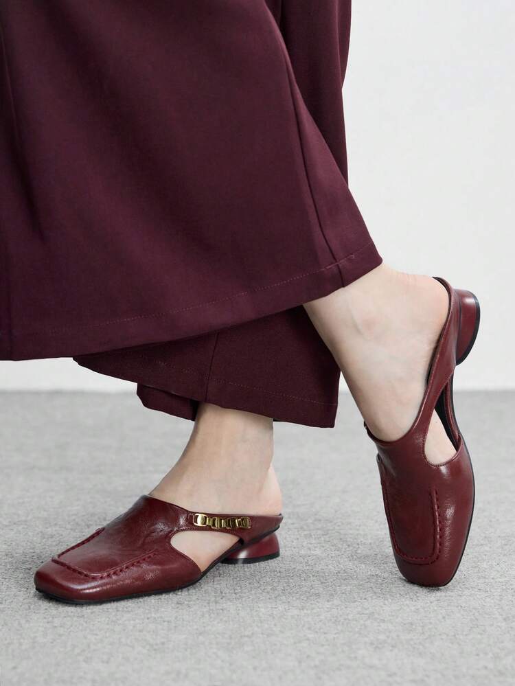 CUCCOO BIZCHIC 玛丽珍鞋 - 紅色 - 查看 4